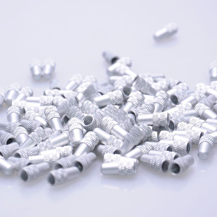 5 uds. Llanta de rueda para bicicleta, tapas de válvula de aire, cubierta antipolvo, accesorio para bicicleta de Camping, ciclismo, válvula de bicicleta al aire libre: Silver