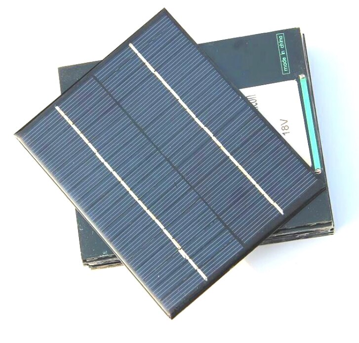 Small powrer ,Epoxy Solar Cell Module 2W 18V Polycrystalline Solar Panel For 12V Battery Charger DIY System Education 136*110MM