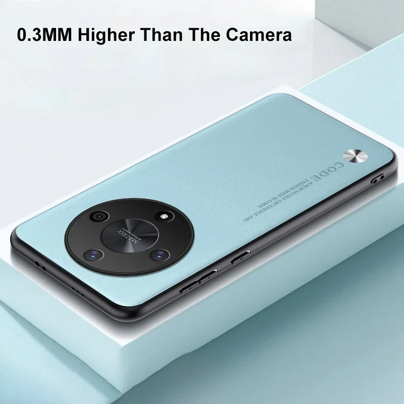 Luxuriöse pu-lederhülle für honor magic 5, 6 lite und 5g – stoßfeste silikon-rückseite mit rundumschutz für das honor  x9a x9b