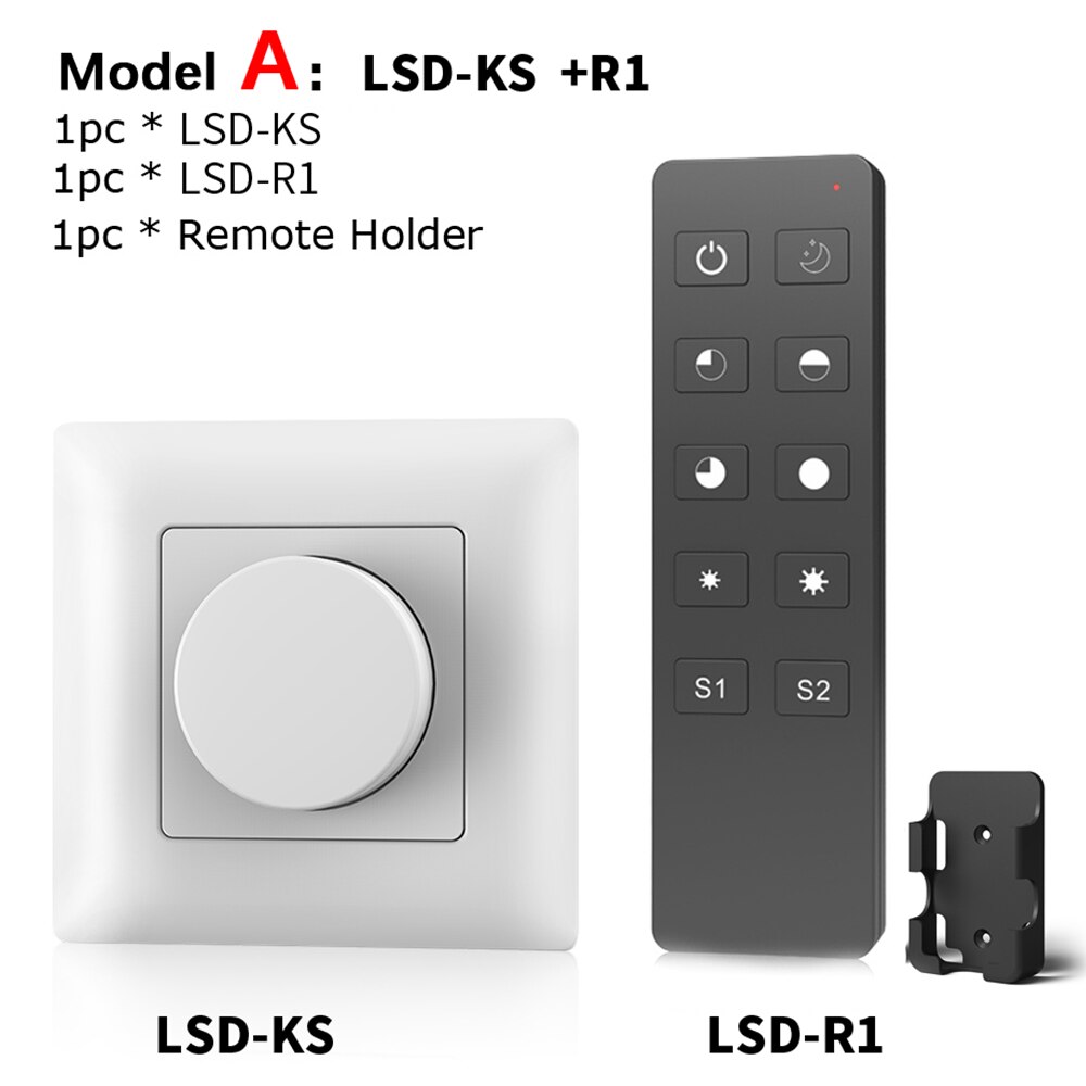 220v led dimmer 230v 110v trådløs ac triac dimmer led 220v bryter med 2.4g fjernkontroller for led pære lamper: Modell a