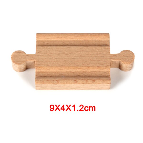 Wooden Train Track Accessories Railway Compatible with Wood Trains Wood Tracks Railway Toys for Kids BM88: double convex straig