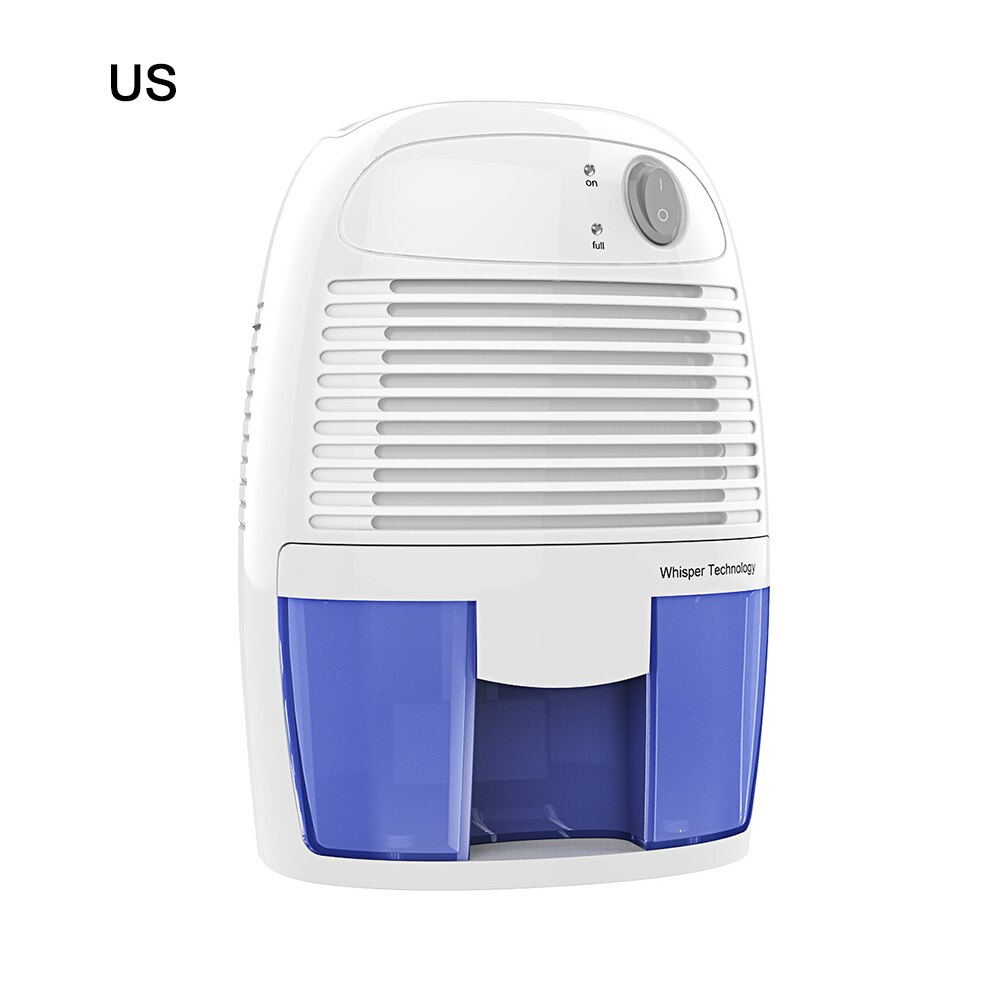 Mini Dehumidifier Air Dryer Moisture Absorber Electric Cooling Dryer 500ML Low Noise Cabinet Dehumidifier: Silver