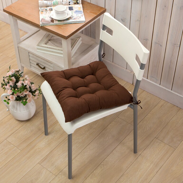 Oreillers pour chaises plancher siège coussin épaissir Tatami salle à manger chaise coussins couleur unie maison décoratif assis canapé oreillers