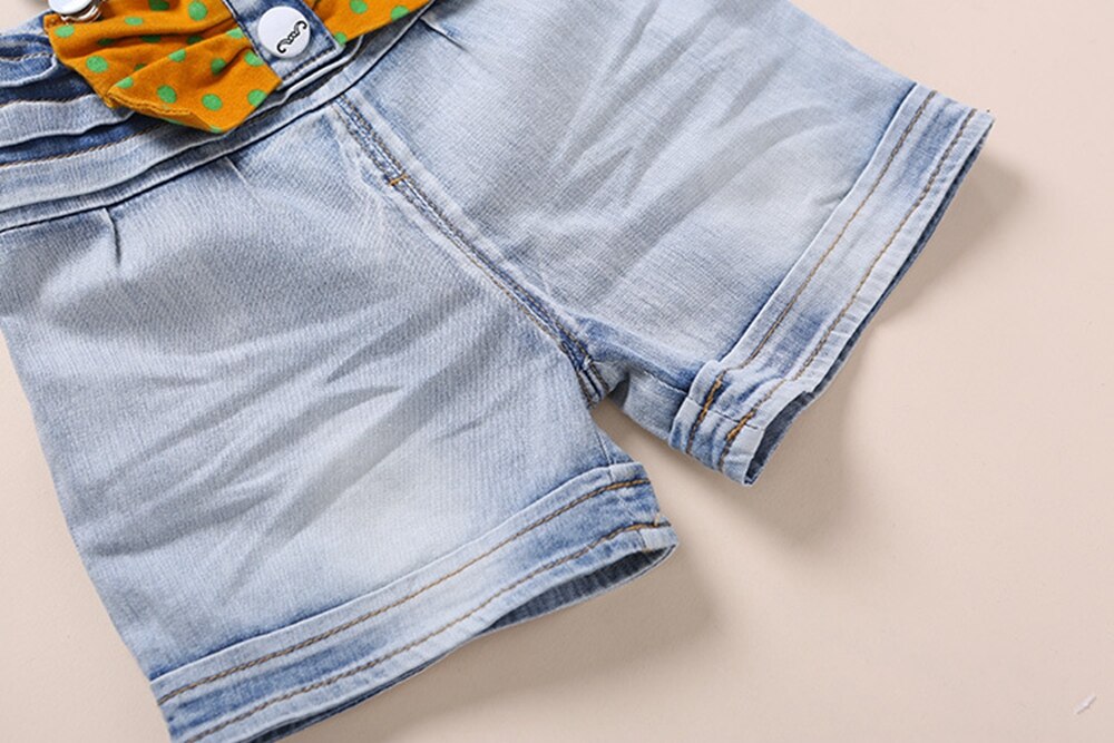 9 M-5 T Baby Zomer Jeans Overalls Baby Shorts Peuters Kids Denim Rompertjes Baby Jongens Meisjes Korte Jumpsuit voor Kinderen Kleding