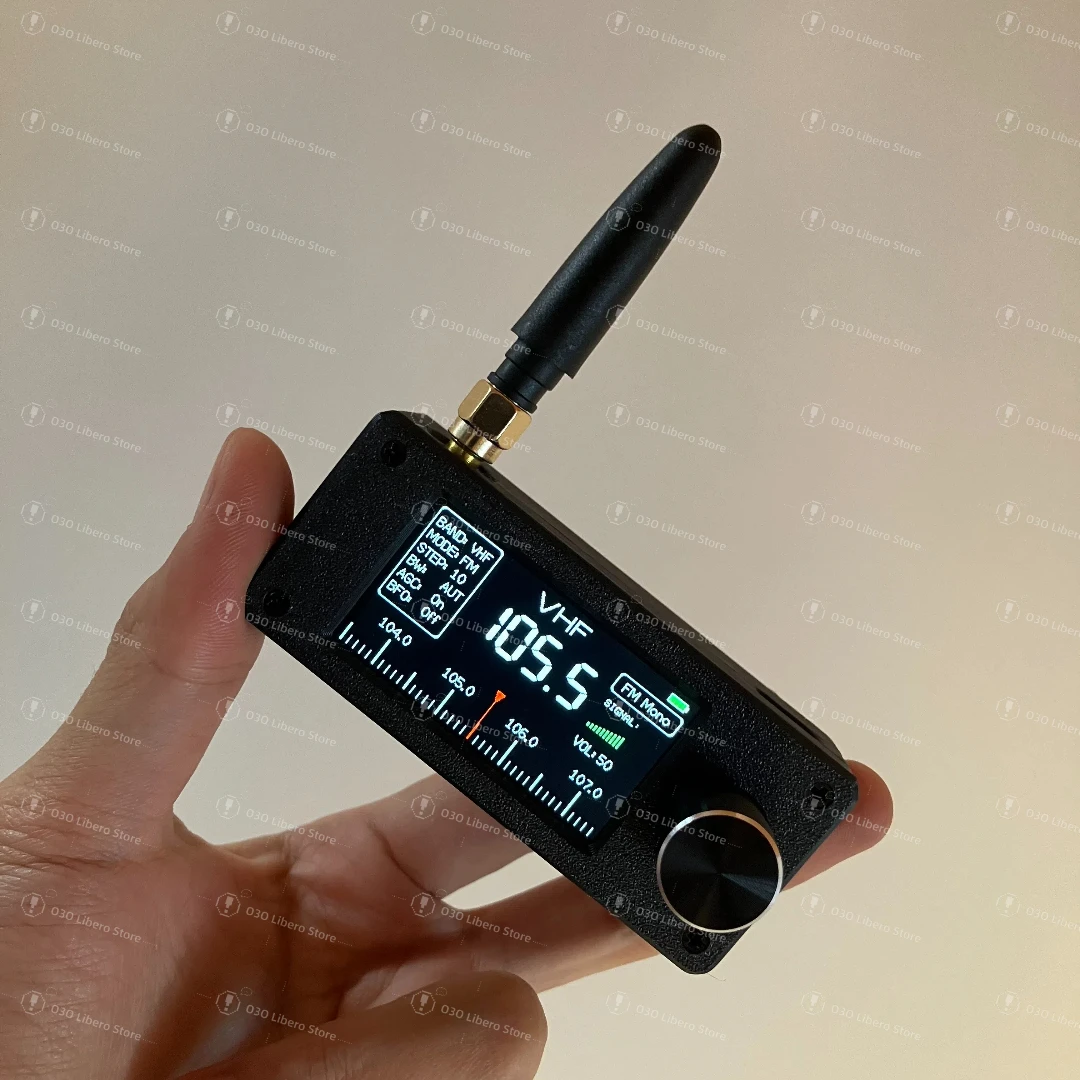 1.9inch IPS Screen LSB USB AM FM FM/AM Radio with Antenna 0.5-108mhz SI4732 Mini Pocket Radio HF SW MW VHF Radio