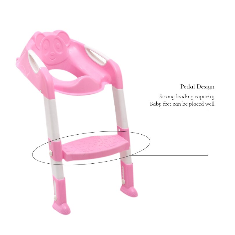 Barnepotte babytoalettsete med justerbar stige spedbarn pottetreningssete toaletttrening sammenleggbart sete gratis skip