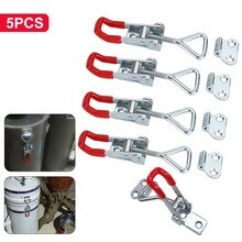 5PCS Toggle Catch Latch Adjustable Cabinet Boxes Case Catch Metal Toggle Clamp For Welding Jigging Repairing Field