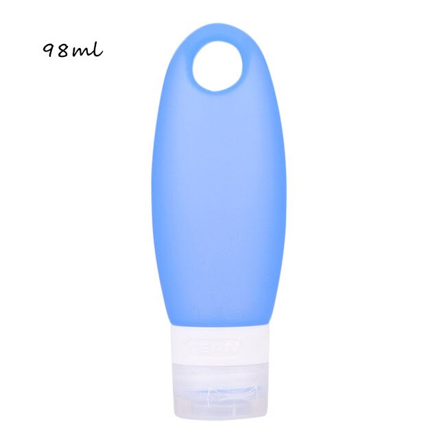 55ml Silicone Sauce Squeeze Bottle ,Salad Dressing Containers,Portable Soft Leak Proof Squeezable Bottle for Salad Sauce: 98ml Blue