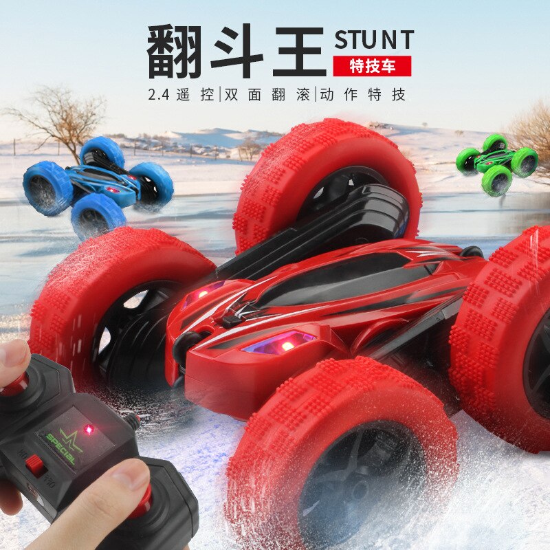 Remote Control Stunt Car - 360° Spinning Double-Sided - Electric Toy Car for Kids & Youth