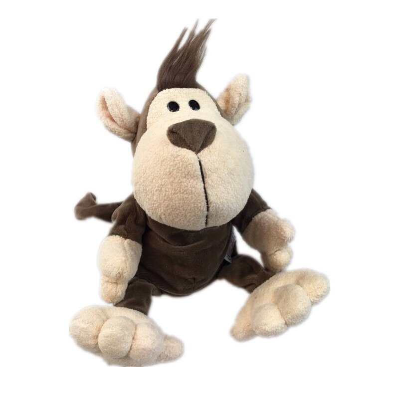 Nice Sexy Cute Cartoon Plush Daby Toy Nici Hippo Ladybug Wolf Giraffe Raccoon Crocodile Stereo Hand Puppet Daby Telling Story: monkey