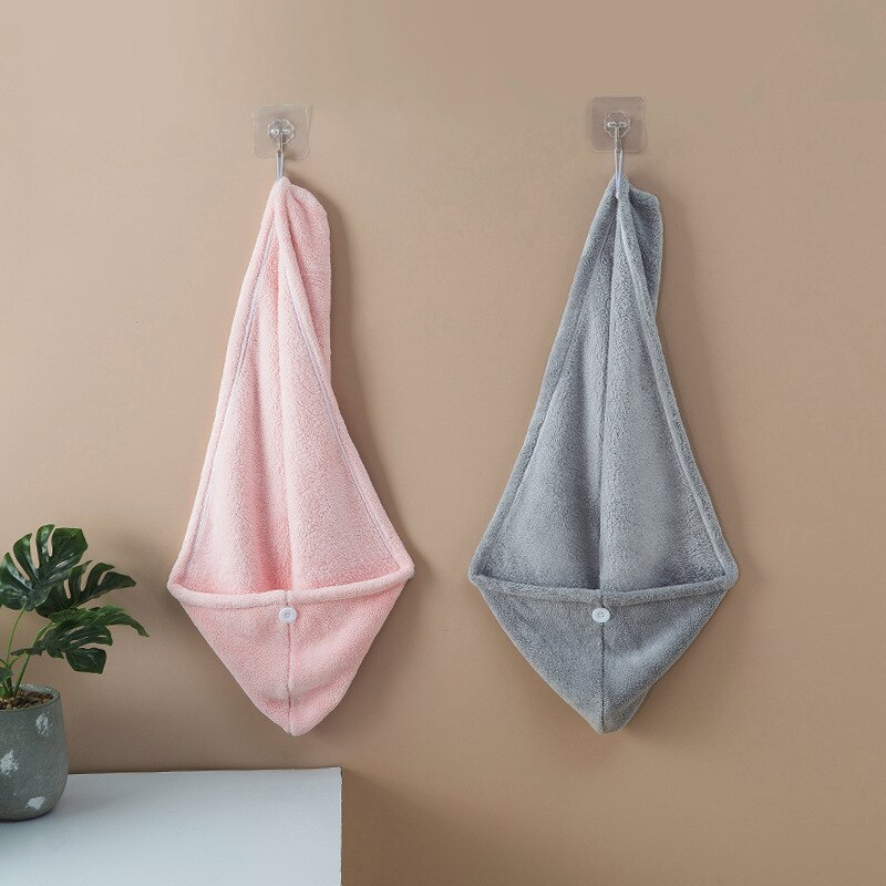 1 toalla de microfibra de vellón de 24x63cm para mujer, toalla para el cabello para baño súper absorbente, Toalla de baño de secado rápido, gorro de secado para cabello, toalla de salón