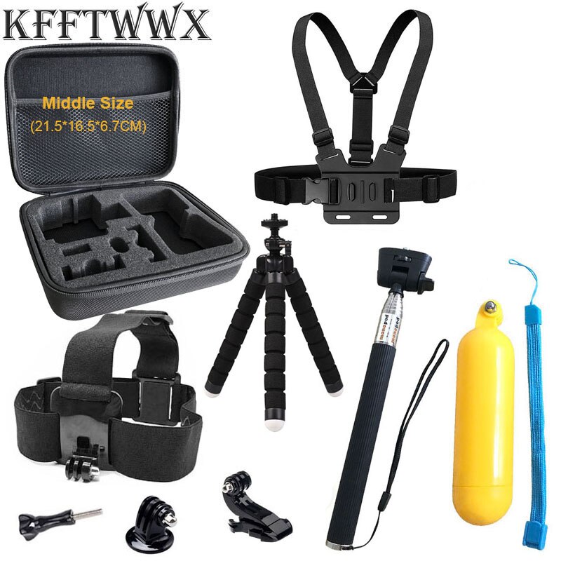 Kfftwwx Statief Accessoires Voor Gopro Hero 10 9 Mount Drijvende Bobber Selfie Stick Voor Go Pro 8 7 6 5 4 3 SJ4000 Enek H9R Camera