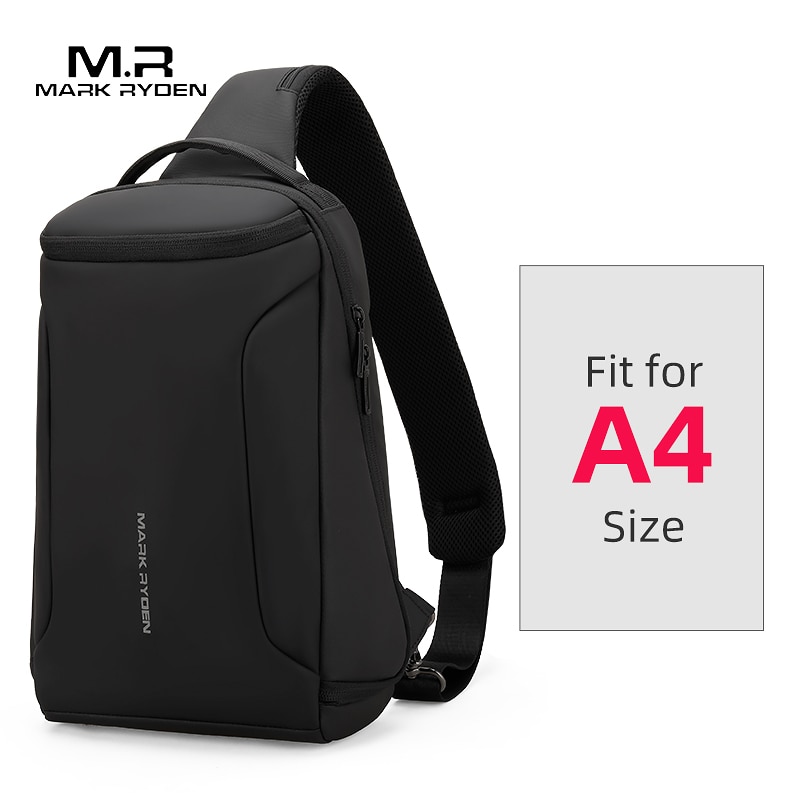 Mark ryden heren usb-oplaadtas, schoudertas, crossbodytas, zakelijk, geschikt voor 12 inch laptop, schoudertas, messengertas, vrijetijdstas, heren, waterdicht
