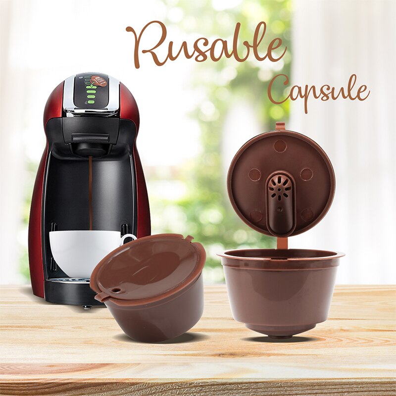 3pcs/packet 3rd Refillable For Dolce Gusto Coffee Capsule for Dolci Machine Reusable Dulce Gusto Coffee Filter