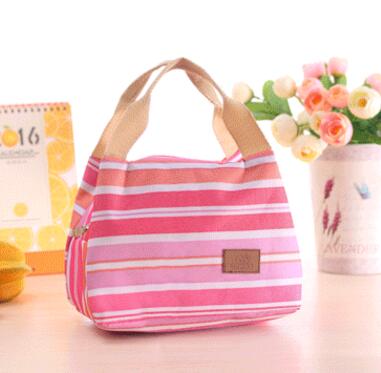 eTya Stripe Insulated Lunch Bag Tote Travel Picnic Bags for Women Men Kids Fresh Cooler Thermal Food Storage Lunch Box: 6