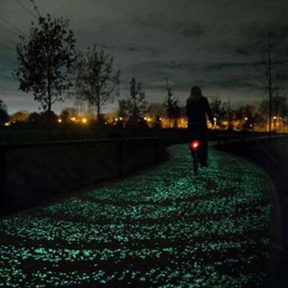 100Pcs Glow in the Dark Garden Pebbles Glow Stones Rocks for Walkways Garden Path Patio Lawn Garden Yard Decor Giardinaggio