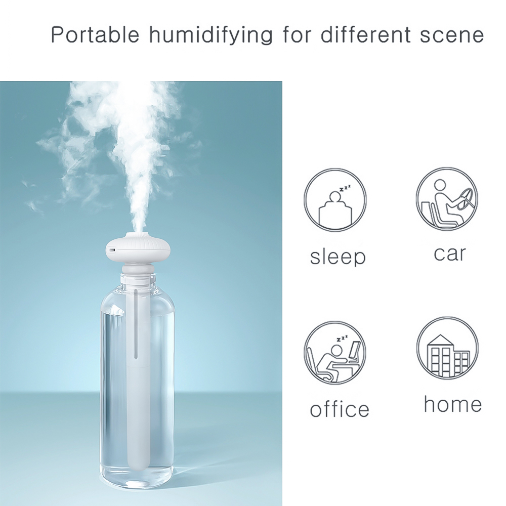 Mini 12V Car Steam Humidifier Air Purifier Aroma Diffuser Essential oil diffuser Car humidifier USB Power By