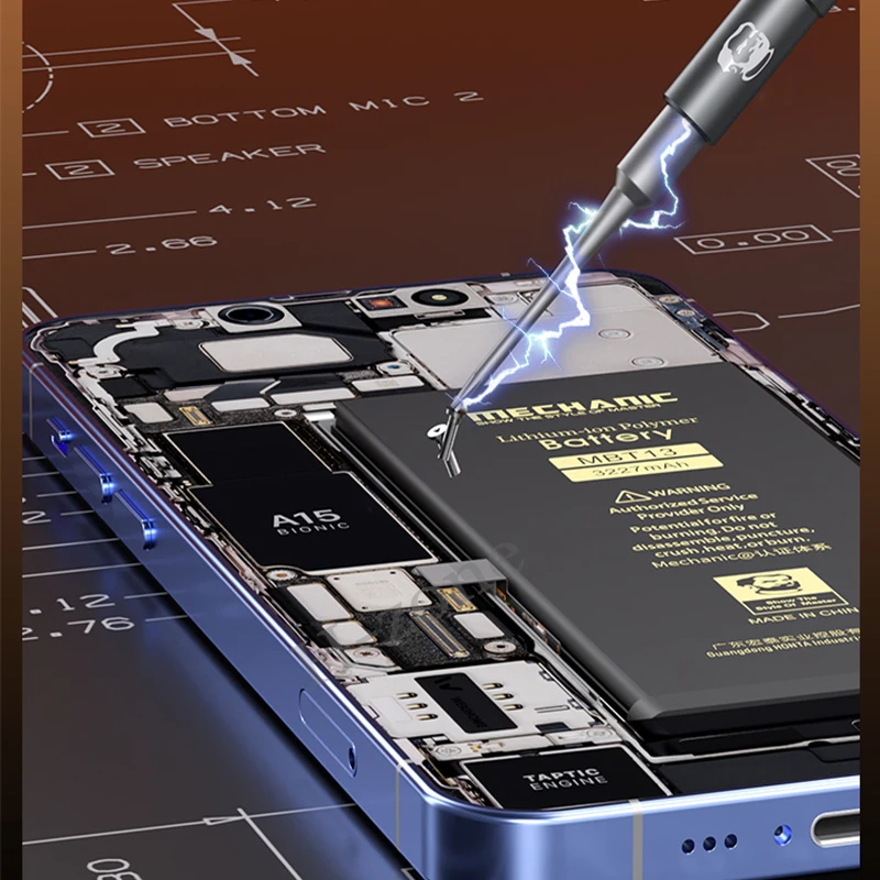 Monteur MORTAR SE Magnetische Schroevendraaier Set Y 0.6,Pentalobe 0.8,Phillips 1.2/1.5,Inner Hex 2.5,T2 Schroevendraaier Reparatie Tool Kit