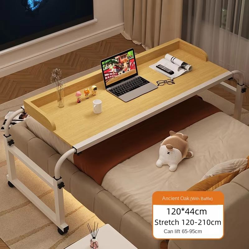 Laptopcomputer Verstelbare hoogte en lengte Woonkamer Slaapkamer Verplaatsbaar bureau Bovenbedtafel: Black