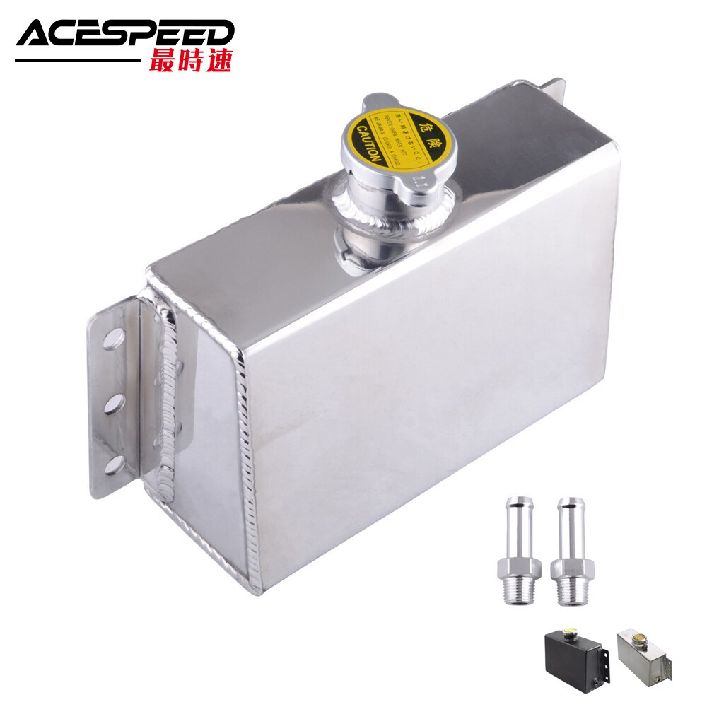 Aluminium Universele Koelvloeistof Expansie Vul Tank Overloop Reservoir Voor Honda Civic 240SX Wrx
