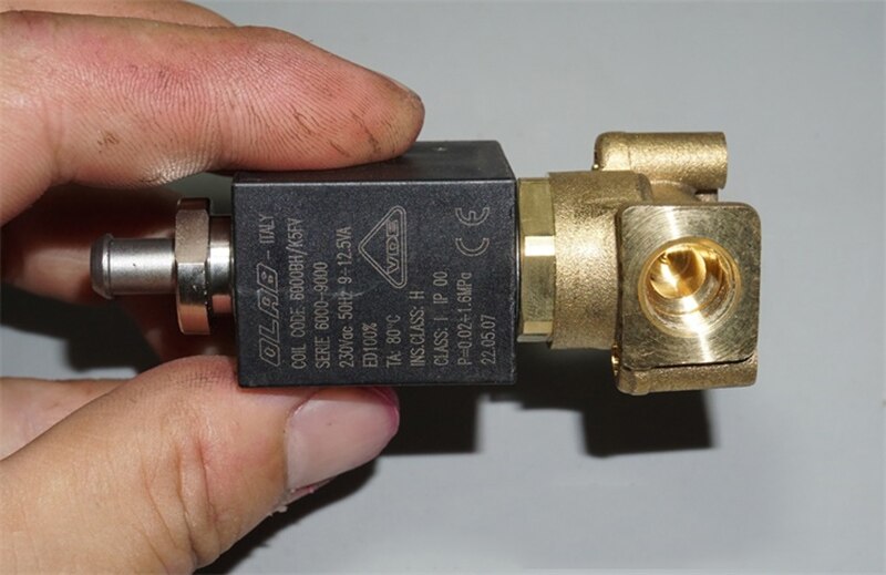 OLAB SERIE 6000-9000 AC 230V G1/8 'cafetera de latón vapor agua válvula solenoide normalmente cerrada