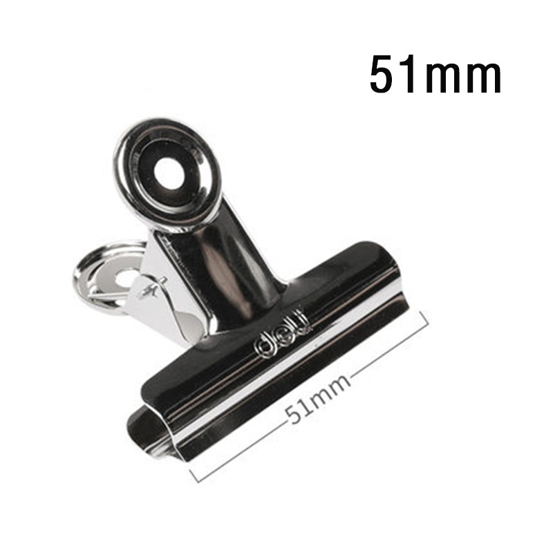 Silver Paper Clips Letter Paper Clip Metal Binder Spring Stainless Steel Folder Office School Supplies: 51mm