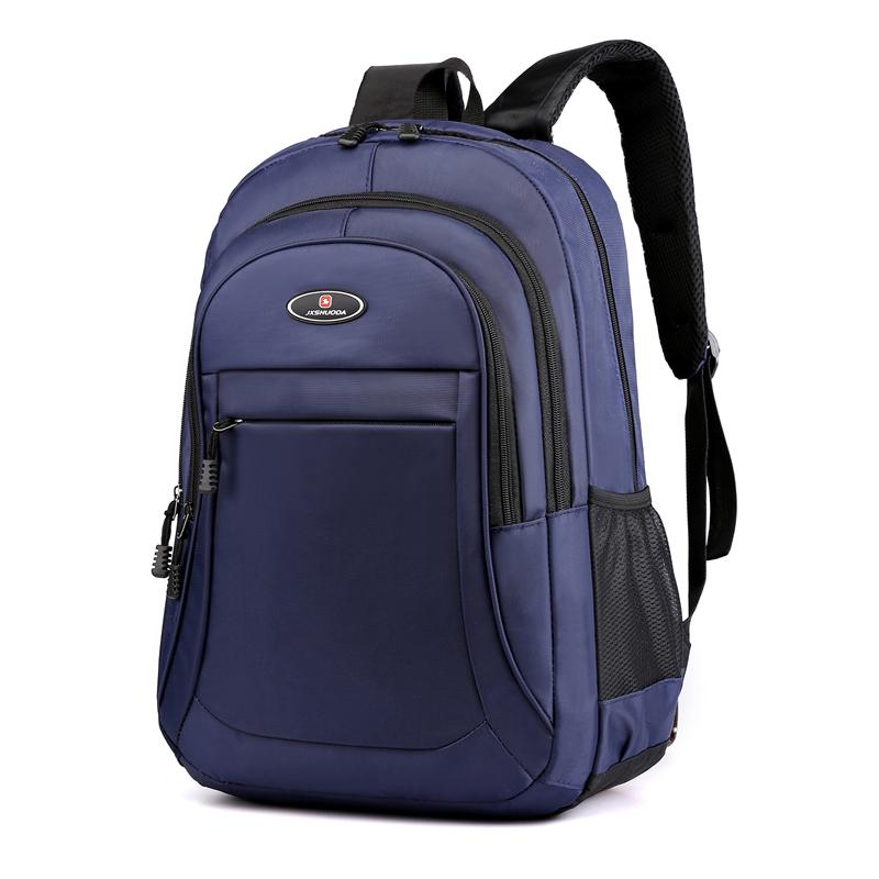Rygsæk herre skole rygsække 15.6 tommer laptop rygsæk rygsæk mochilas mandlige taske skoletaske til teenager dreng: Blå