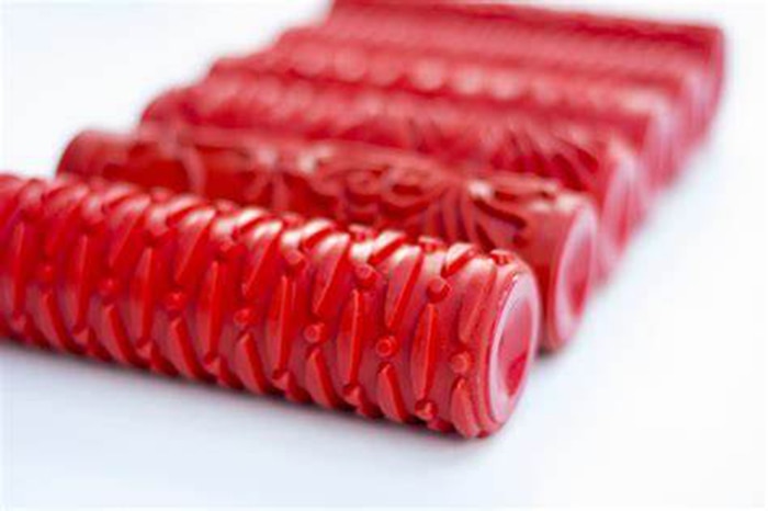 Decorative Paint Roller Embossed Texture Painting Tools Pattern for Wall Rubber Airless Pintura Machine Household Brush EG110T