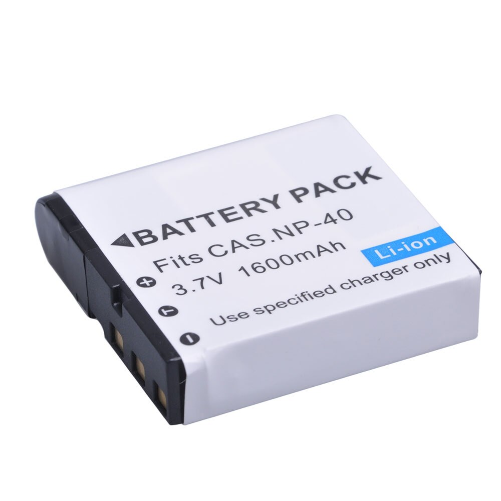 Batteria CNP-40 1600mAh NP-40 NP40 per Casio Exilim EX-Z600 EX-Z750 Z1000 Z1050 Z1080 FC100 FC150 P505 P600 P700: 1 batteria