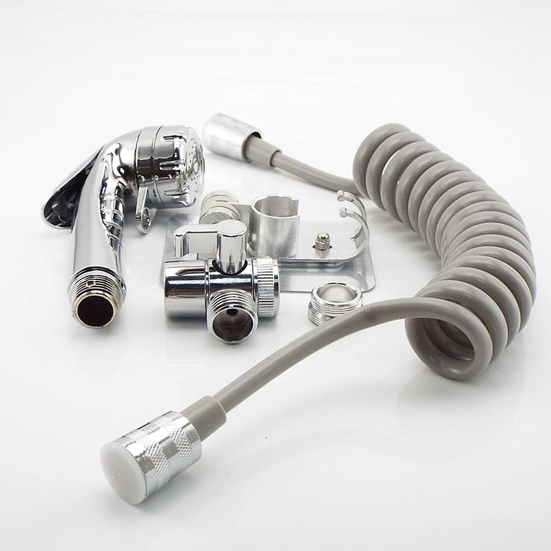 Toilet Hand Held Bidet Spray Shower Head set system Hose Connector Douche Kit Valve Bathroom Bidet Sprayer Jet Tap Holder
