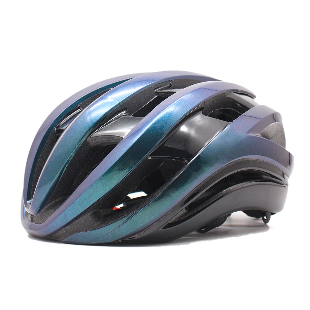 Ultralight Aero Triathlon Fietshelm Vrouwen Mannen Mtb Racefiets Aerodynamica Wind Helm Ciclismo Casco Rood Fietshelm: Gradient purple