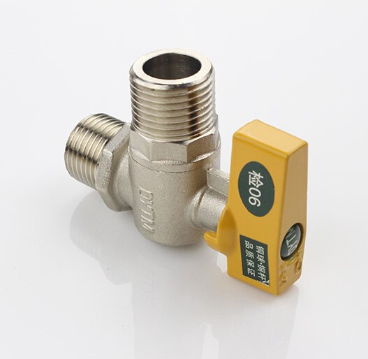 1Pc 1/2" BSP Male Female Triangular Angle Valve High Flow Natural Fuel Gas LPG Water Heater 1.6Mpa -20C to 100C Degree