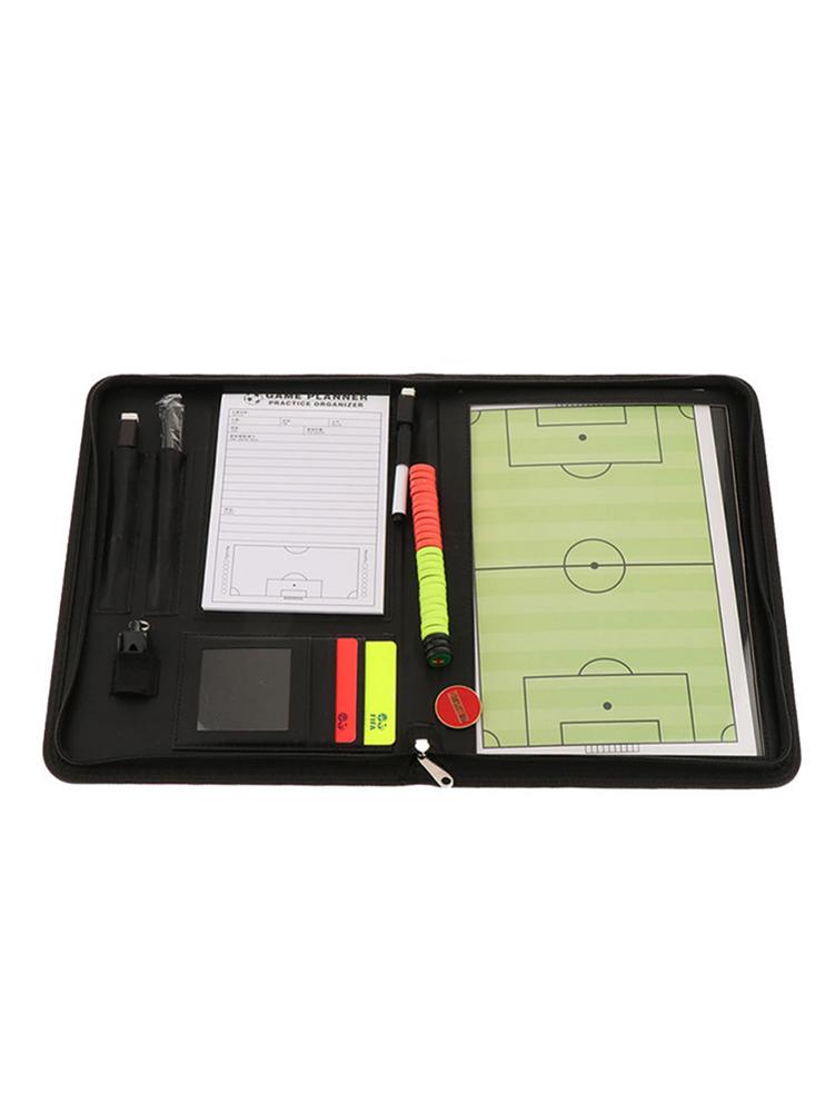 4 In 1 Football Coach Board Magnetic Coaching Strategy Board Kit Foldable Soccer Basketball Volleyball Teaching Plate Book Set