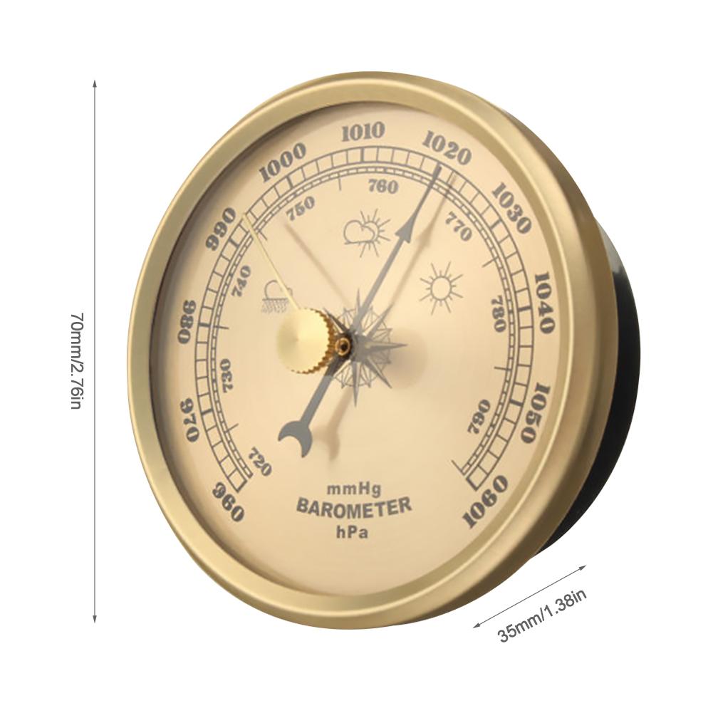 Lufttryksmåler til skibe fabrikslaboratorier familier vægmonteret hjemmetermometer hygrometer vejrbarometerværktøj: Default Title