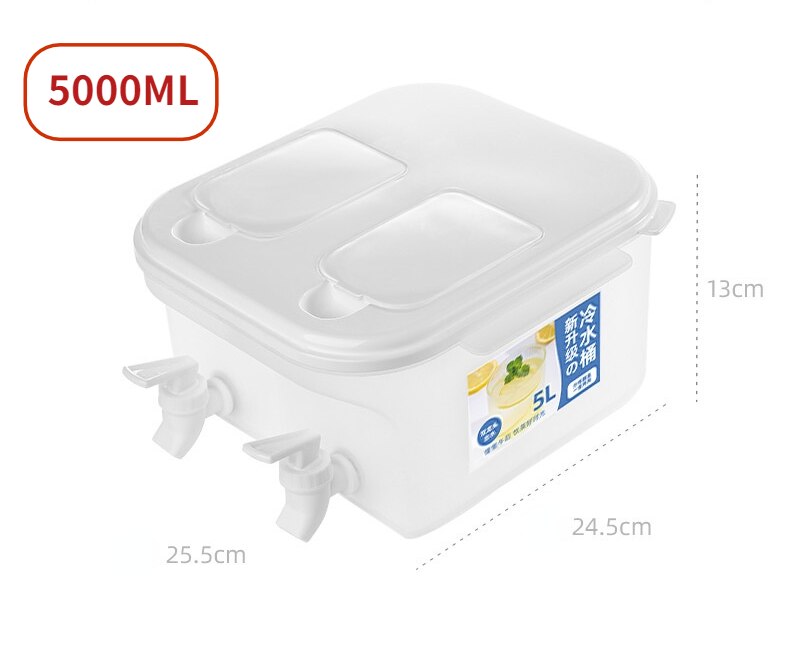 3.5L/5L separate double outlet kettle with faucet, wine set, lemon juice jug, cold water bottle container, resistant kettle: 5000ML