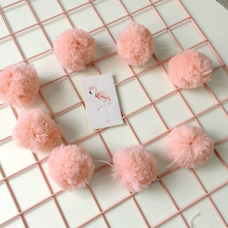 Teepee Pom Poms Accessories Garland Room Nursery Decor Wall Hanging Photography Props