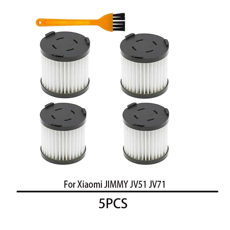 Aspirateur à main sans fil Xiaomi JIMMY JV51/JV71, kit de pièces détachées, filtre HEPA: 5pcs