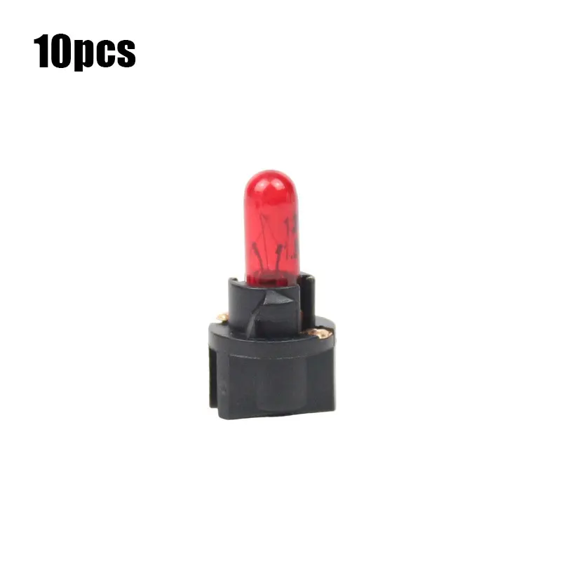 1/5/10 Uds T5 luz LED para coche automóviles diodo emisor de luz instrumento calibre tablero bombillas 12v/24v lámpara Interior de coche: Borgoña