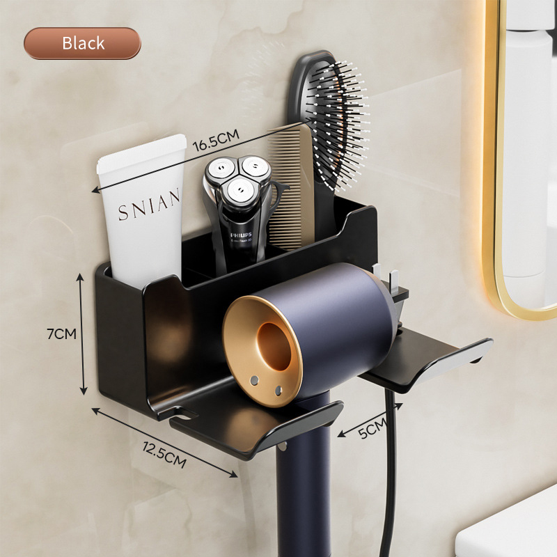 Badkamer Plank Droger Wieg Wandplanken Föhn Houder Douche Haardroger Organizer Box Wc Blower Houder Plank Badkamer: MULTI
