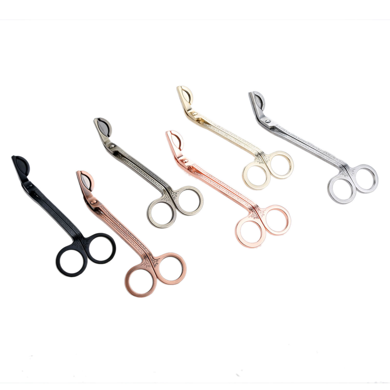 Stainless Steel Candle Wick Trimmer Candle Scissors Trim Cutter Snuffers Semicircular Decorative Candle Accessories