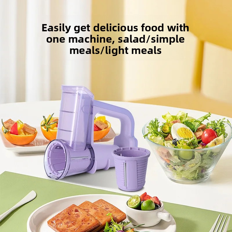 Electric Multi-Function Rolling Knife Cutter Kitchen Home Use Cheese Grater Ice Shaver Vegetable Slicer Tool Plastic Material