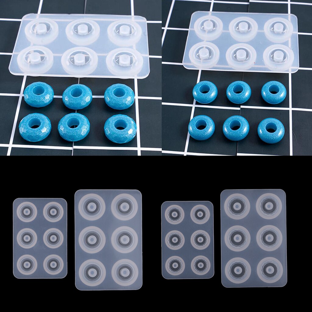 4 Set europeo perline stampo in Silicone braccialetto ciondolo gioielli stampo strumento in resina