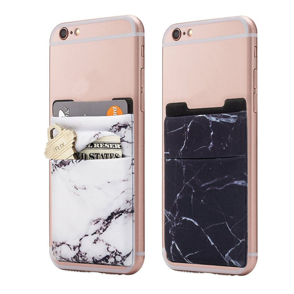 Elastic Mobile Phone Wallet Credit ID Card Holder Adhesive Pocket Sticker Lycra Pocket Card Holder Universal Cellphone Accessory