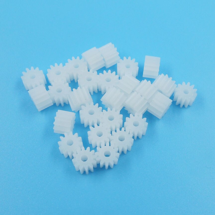 122A Module 0.5 Pinion 12 Tooth Plastic Gear Model Toy Fittings Gears 100pcs/pack