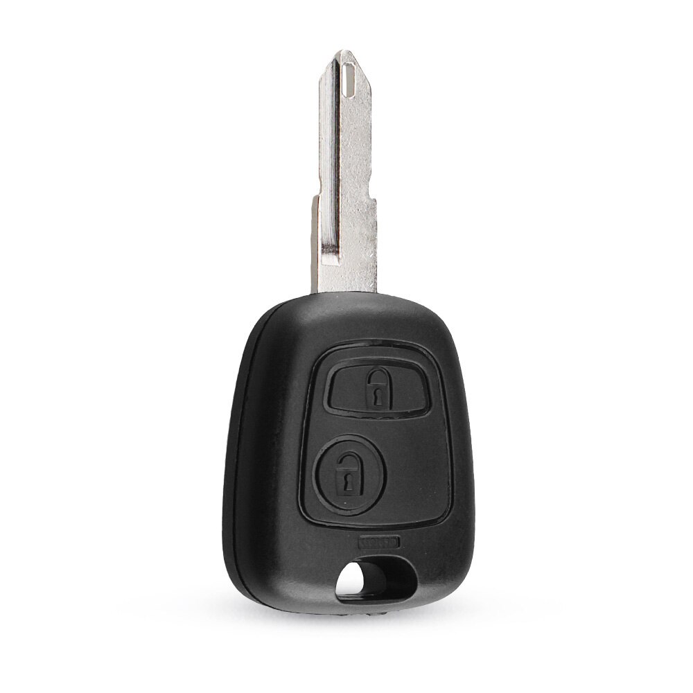 KEYYOU 2 przyciski wymiana zdalnego surowe kluczyki samochodowe powłoki obudowa pilota dla Peugeot 206 307 107 207 407 automatyczny etui na klucze