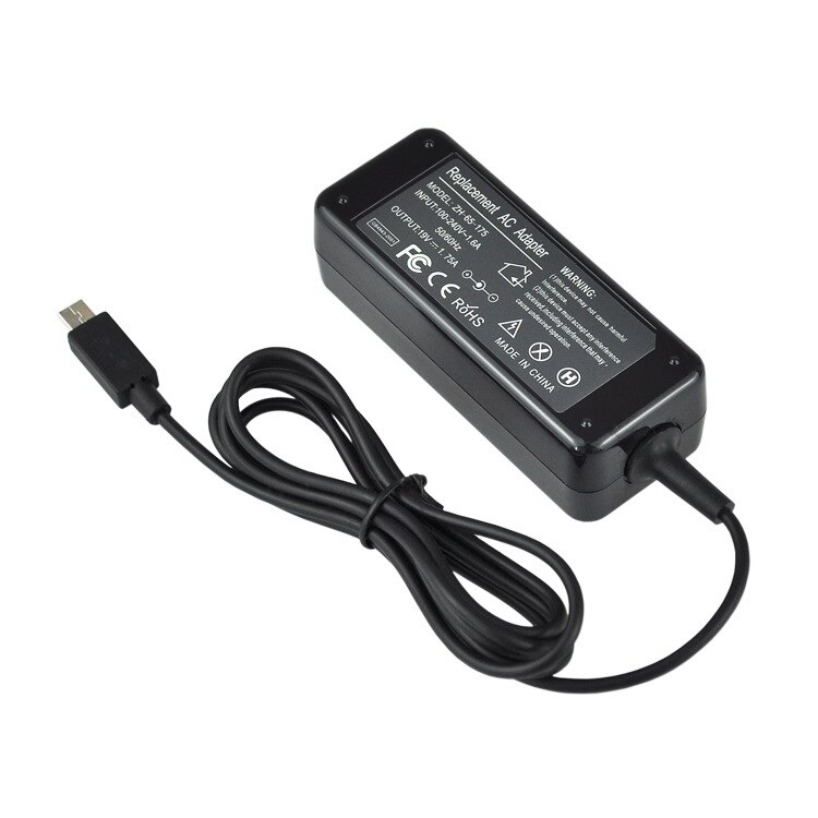 19v 1,75 a laptop power adapter cable charger for 33w eeebook  x205t x205ta