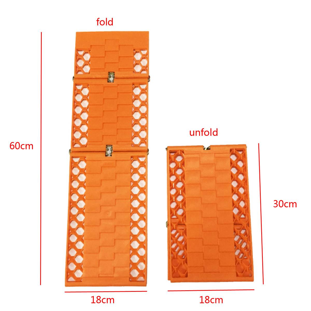 2Pcs/Set Tyre Grip Tracks Car Security Snow Mud Sand Rescue Escaper Traction Tracks Mats Folding Rubber Car Rescue Mats