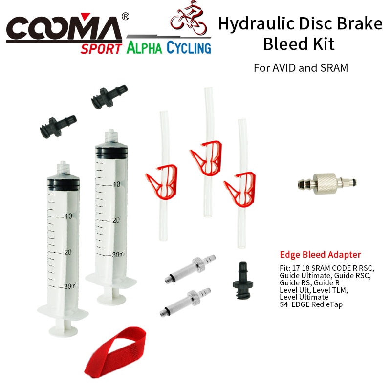 Bicycle Hydraulic Brake Bleed kit for AVID and SRAM S4 EDGE code GUIDE rsc R Level ULT tlm Red eTap, Basic Version, V0.8