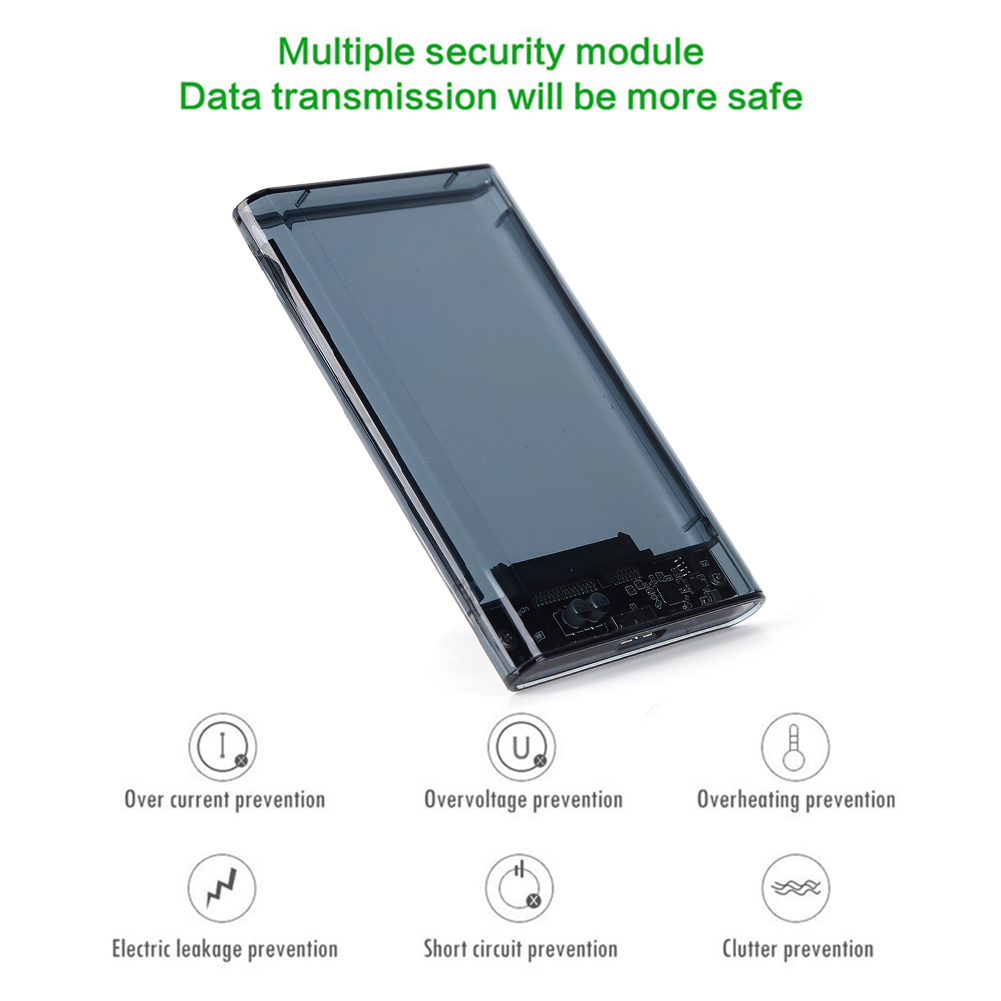 External Mobile Hard Disk Adapter Support USB3.0 HDD Enclosure 2.5 inch SATA SSD Hard Drive Case Mobile External