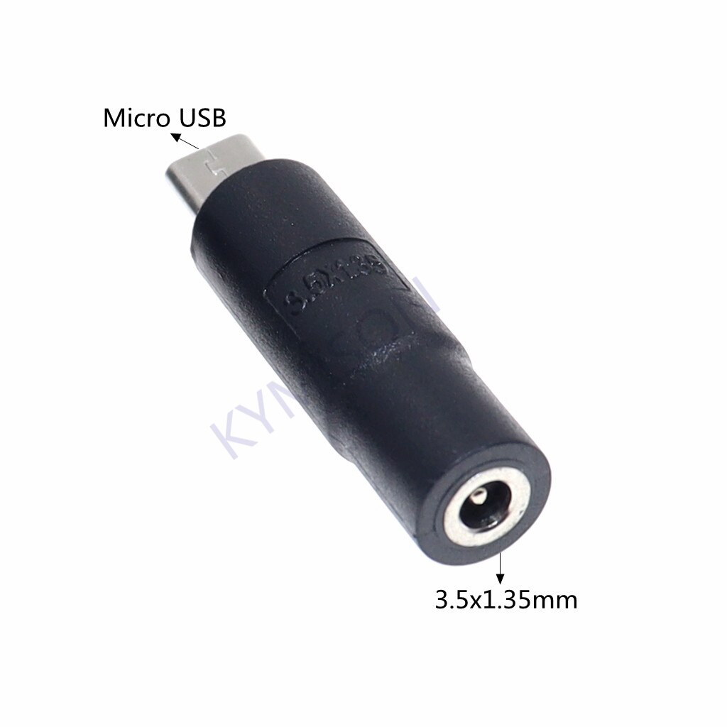 Micro USB / USB 2.0 Male to DC 3.5*1.35 / 4.0*1.7 mm Female Plug Jack Converter Laptop Adapter Connector: Micro USB-35135